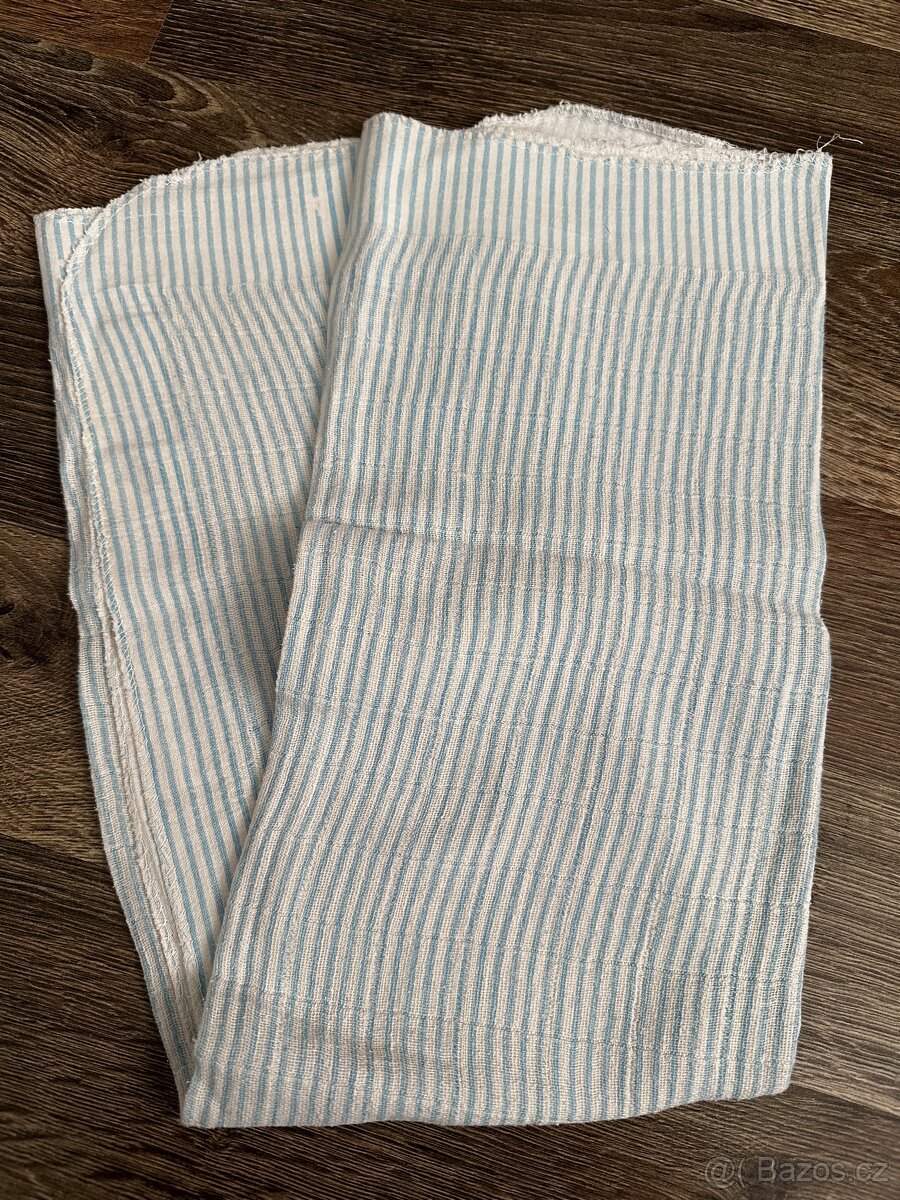 čtvercové pleny se vzorem, barevné - 4