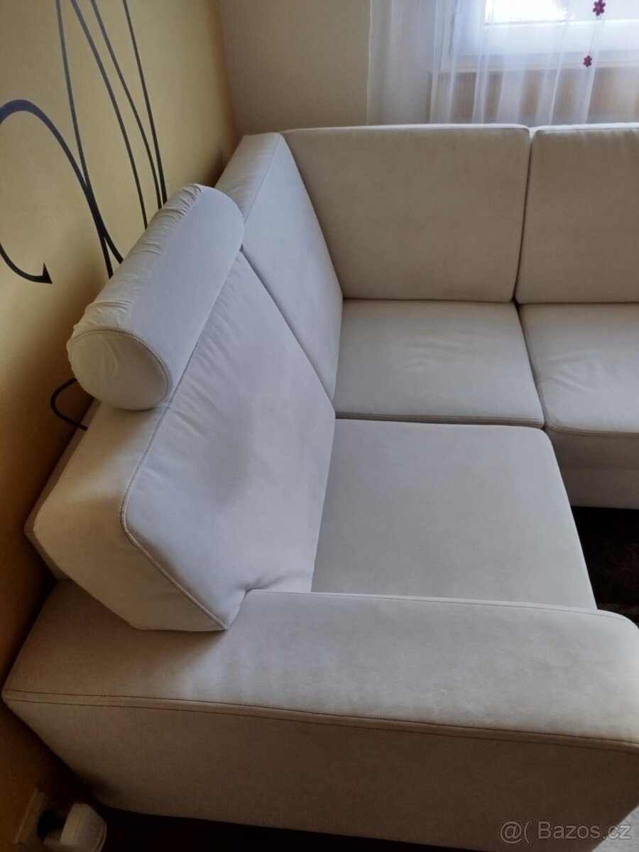 Sedačka bílá levý roh - 4