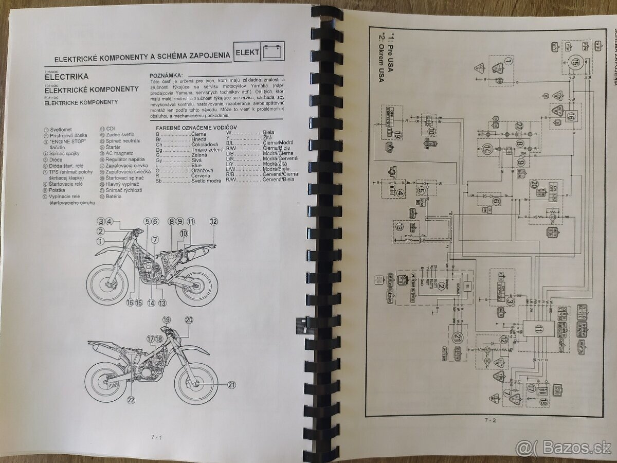 Yamaha WR450F servisny manual - 4