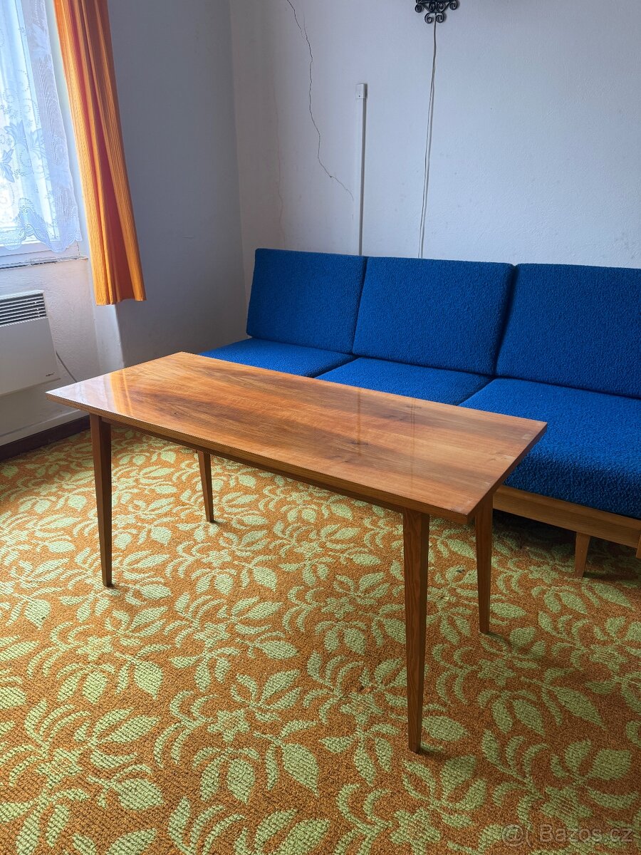 Retro obývací stěna+konferenční stolek - 4