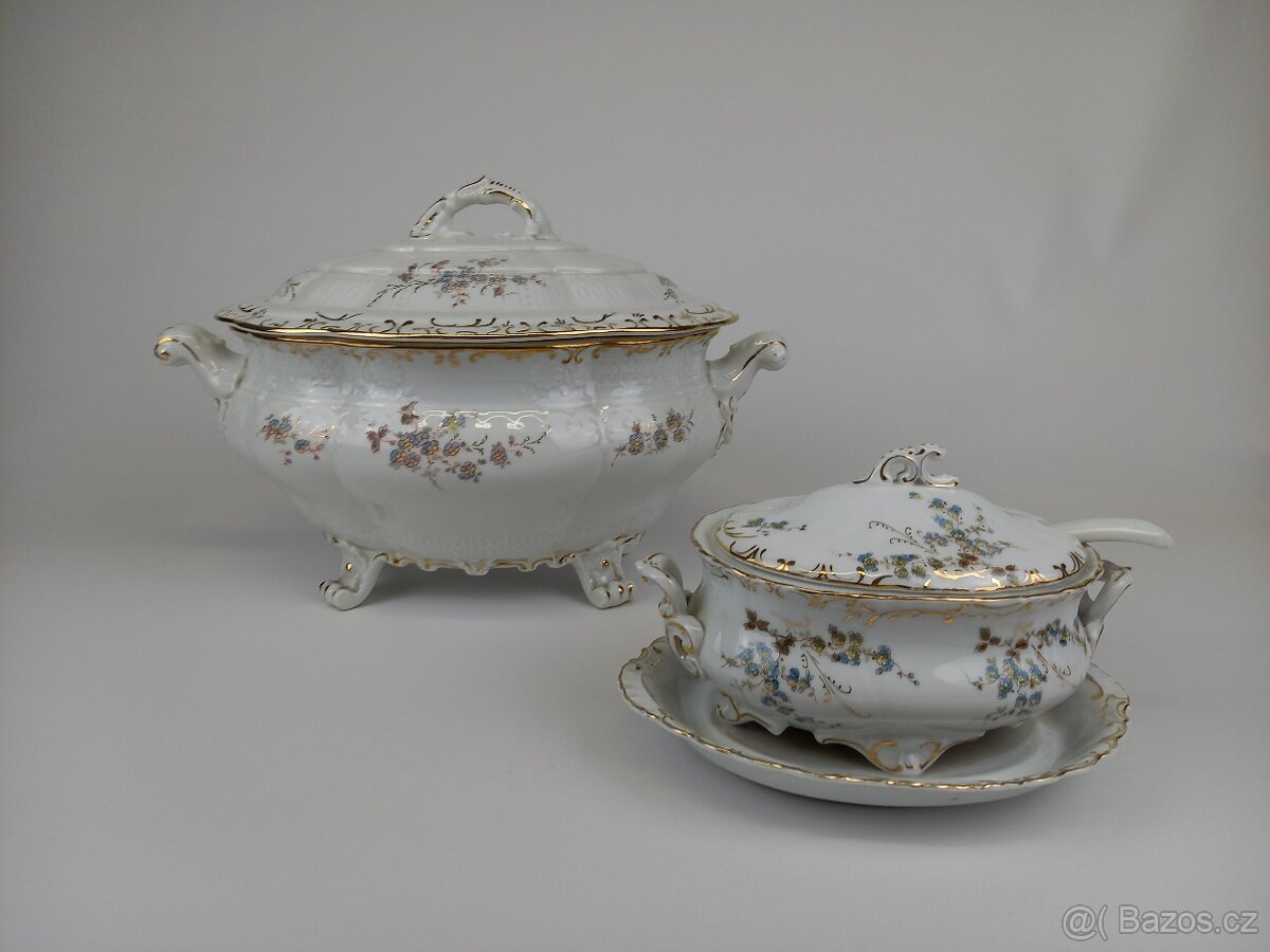 Porcelánový jídelní servis Ostrov nad Ohří a Pirken-Hammer - 4