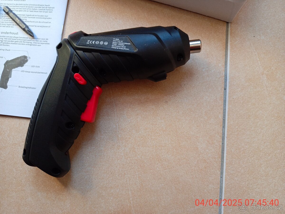 Akku vrtačka, šroubovák, mini, dobíjecí. - 4