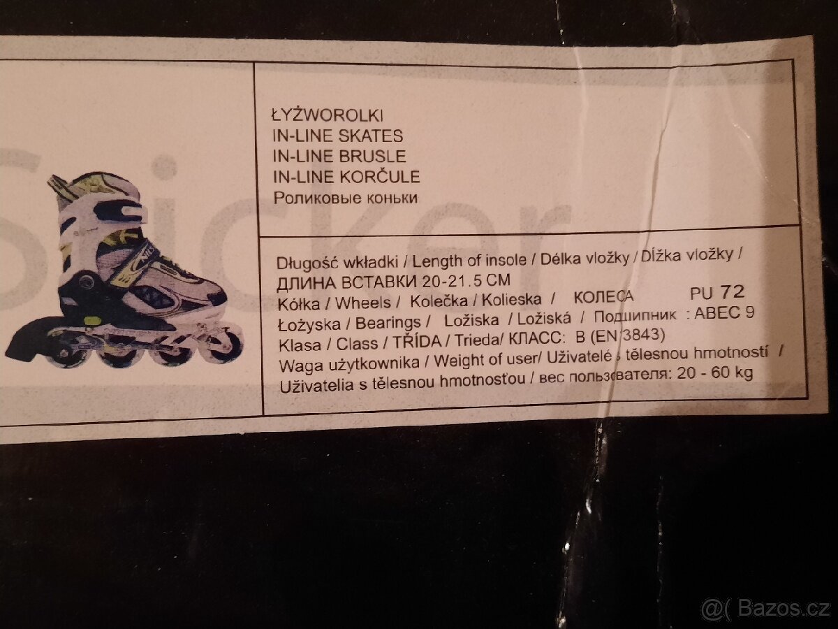 Nastavitelné in- line brusle vel. 31-34 - 4