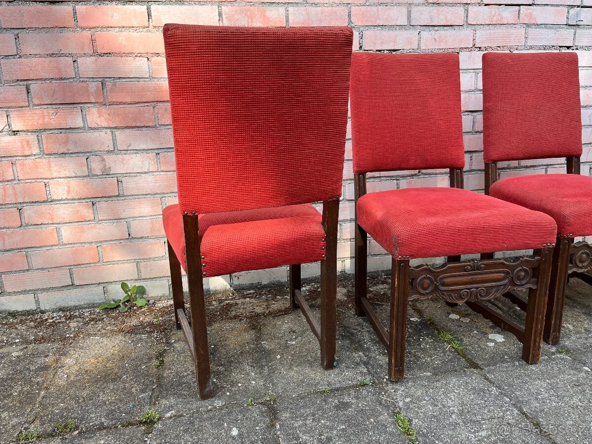 Starožitný nábytek - židle (4 ks) - 4