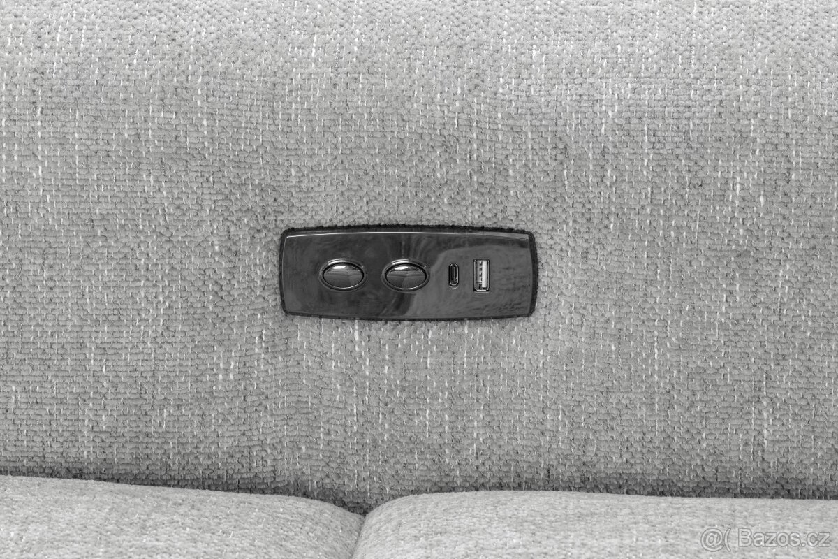 Sedací souprava MELBOURNE, šedá, oboustranná - 4