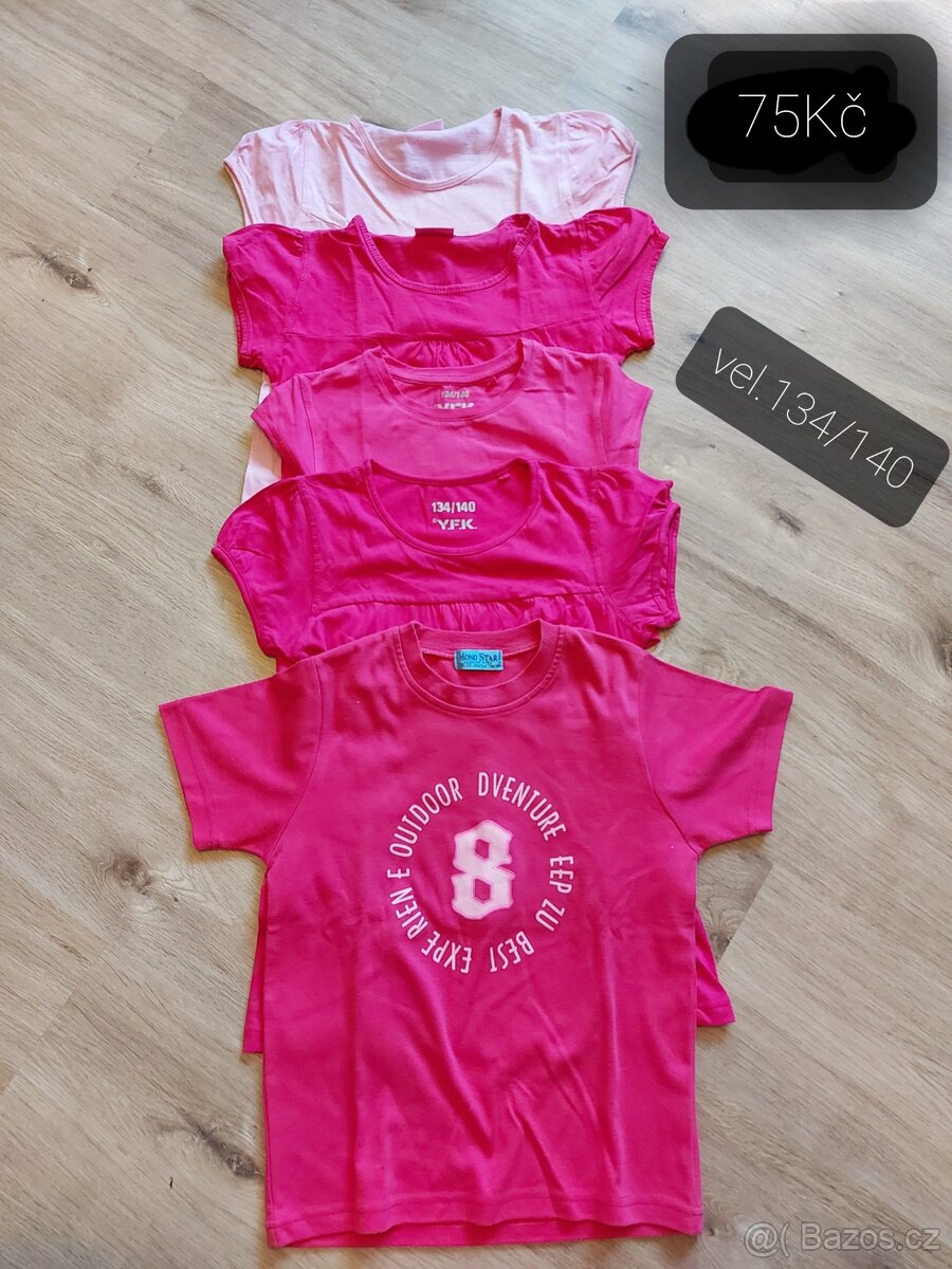 Trička na holku vel.134/140,146/152,158/164 - 4