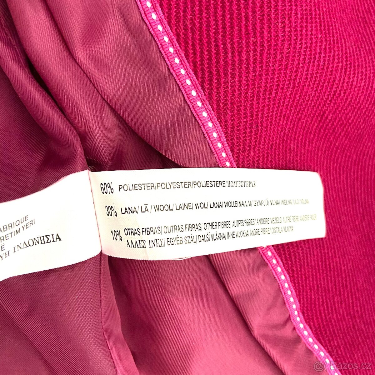 Dámský krátký vlněný kabát Bershka vel. M - 4