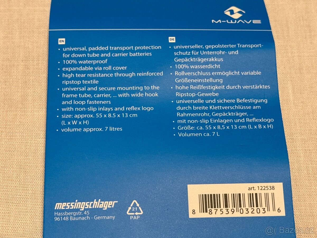 Brašna M-Wave na baterii e-Bike voděodolná - 4