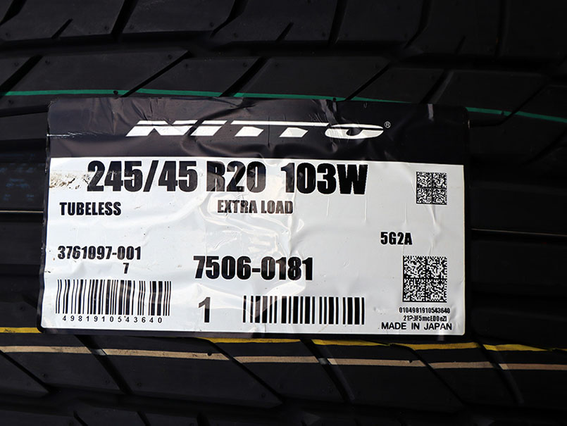 4x 245/45R20 NITTO – LETNÍ – NOVÉ – CAMARO CHALLENGER VOLVO