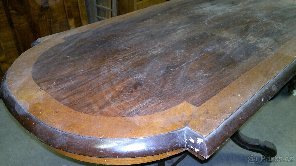 starožitný jídelní či konferenční stůl - 4