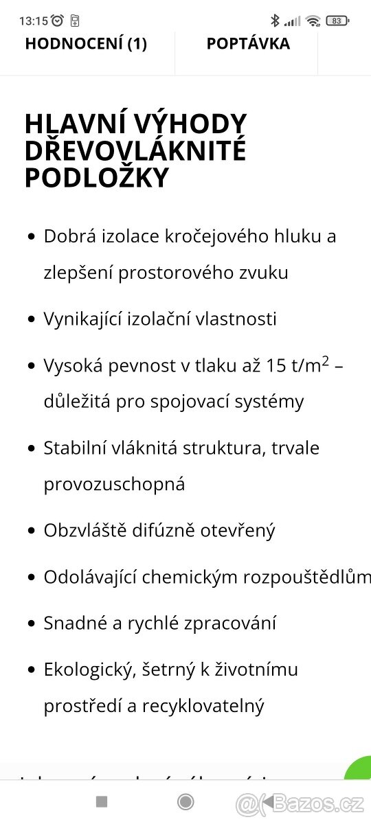 vyrovnávací desky pod podlahu Hobra 7mm - 4