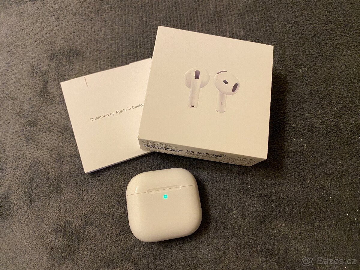 Prodám Apple AirPods 4 v záruce 22 měs. - 4