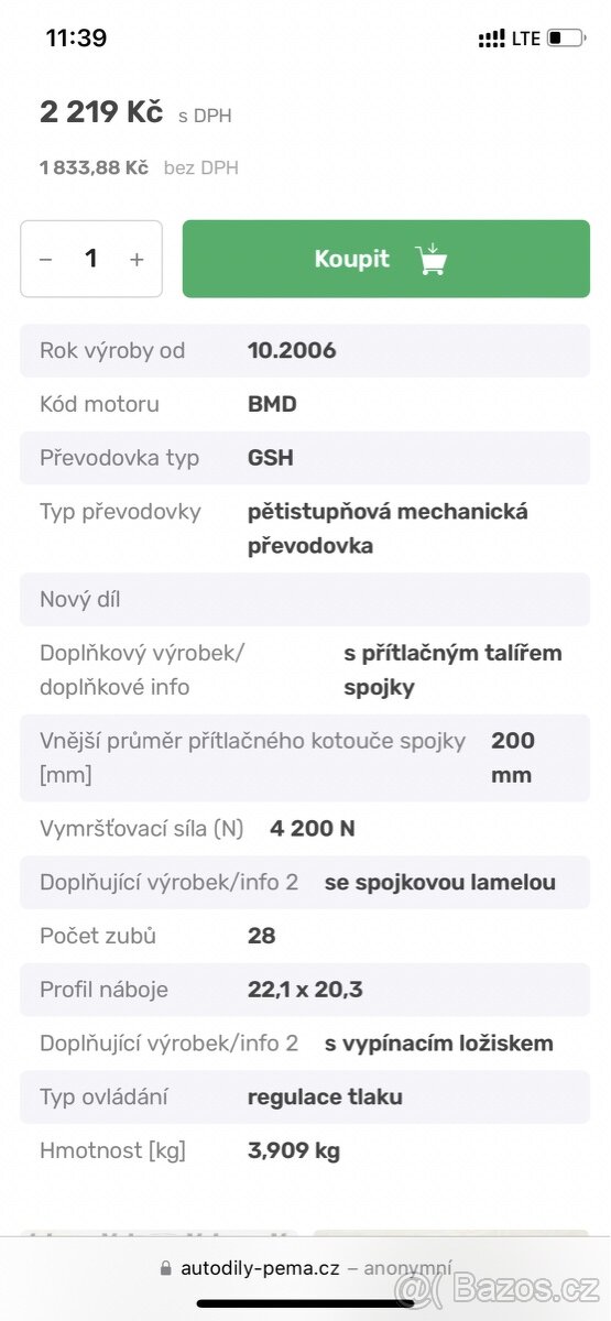 Nová Spojka na Fabii 1 1.2 40kw - 4