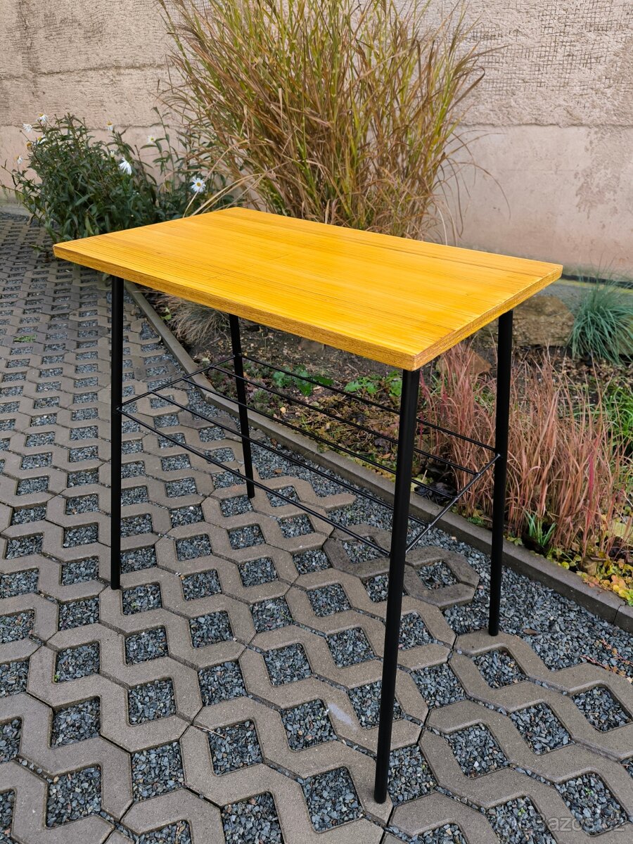 Retro industriální kovový stolek - 60 - 70. léta - 4