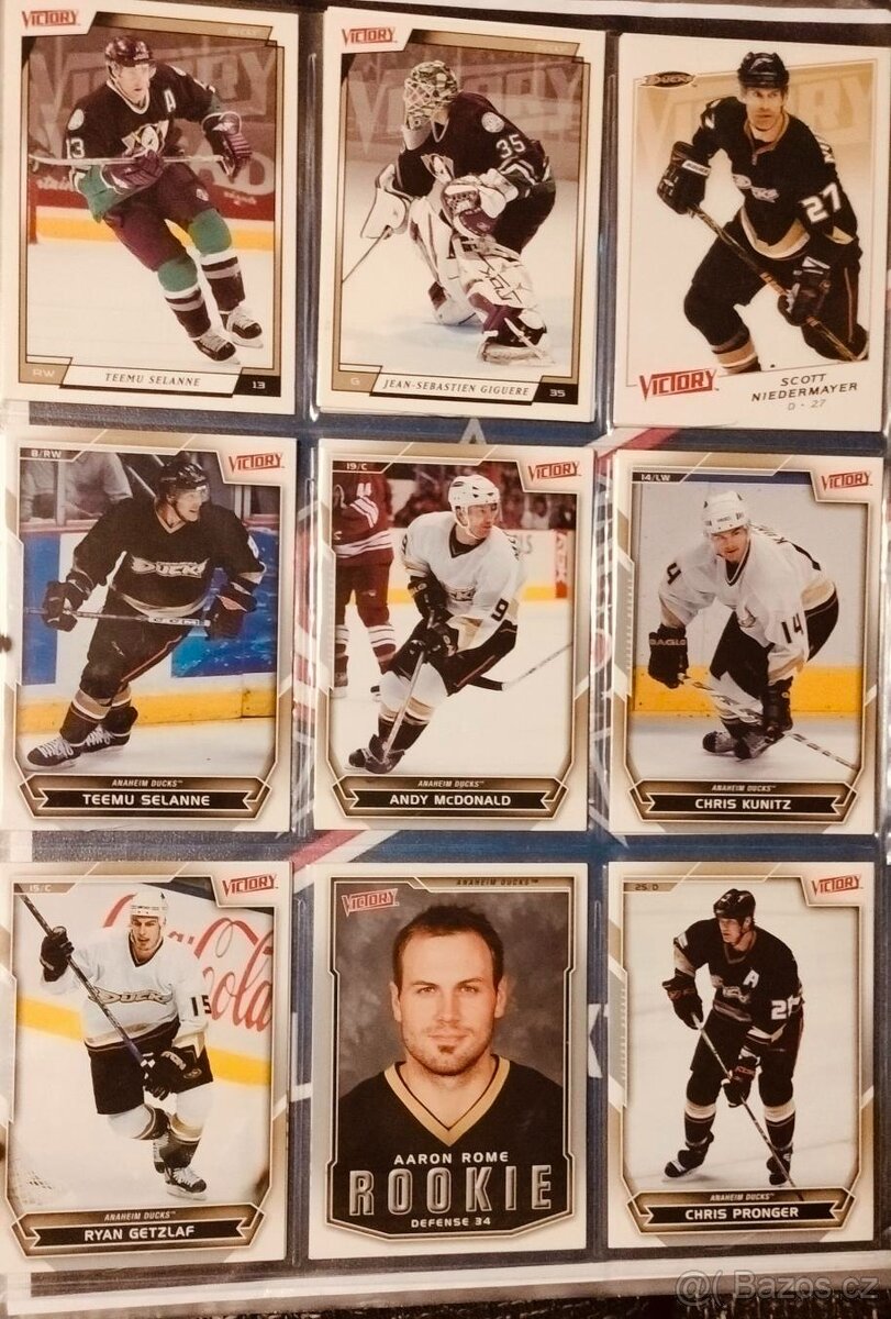 NHL hokejové karty VICTORY - 621 ks - TOP STAV - 4