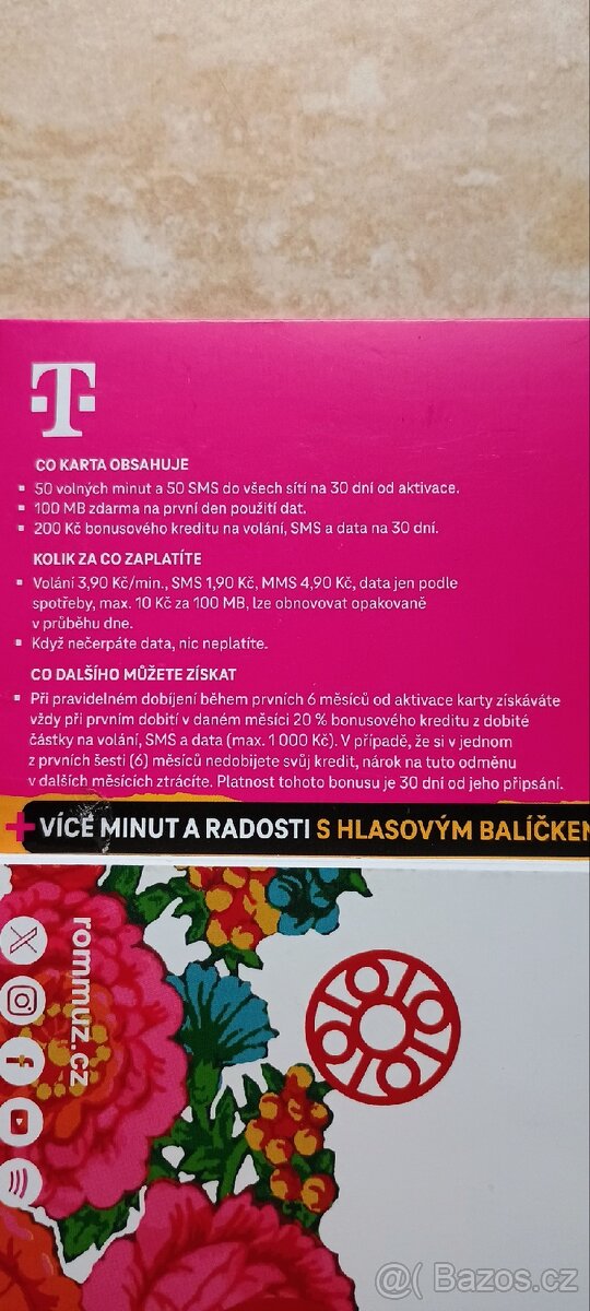 Předplacená karta T mobile 2ks - 4