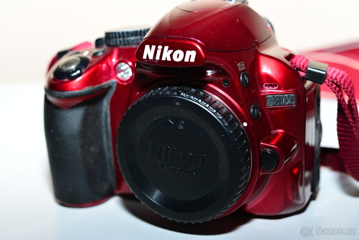 Nikon D3100 RED + příslušenství - 4