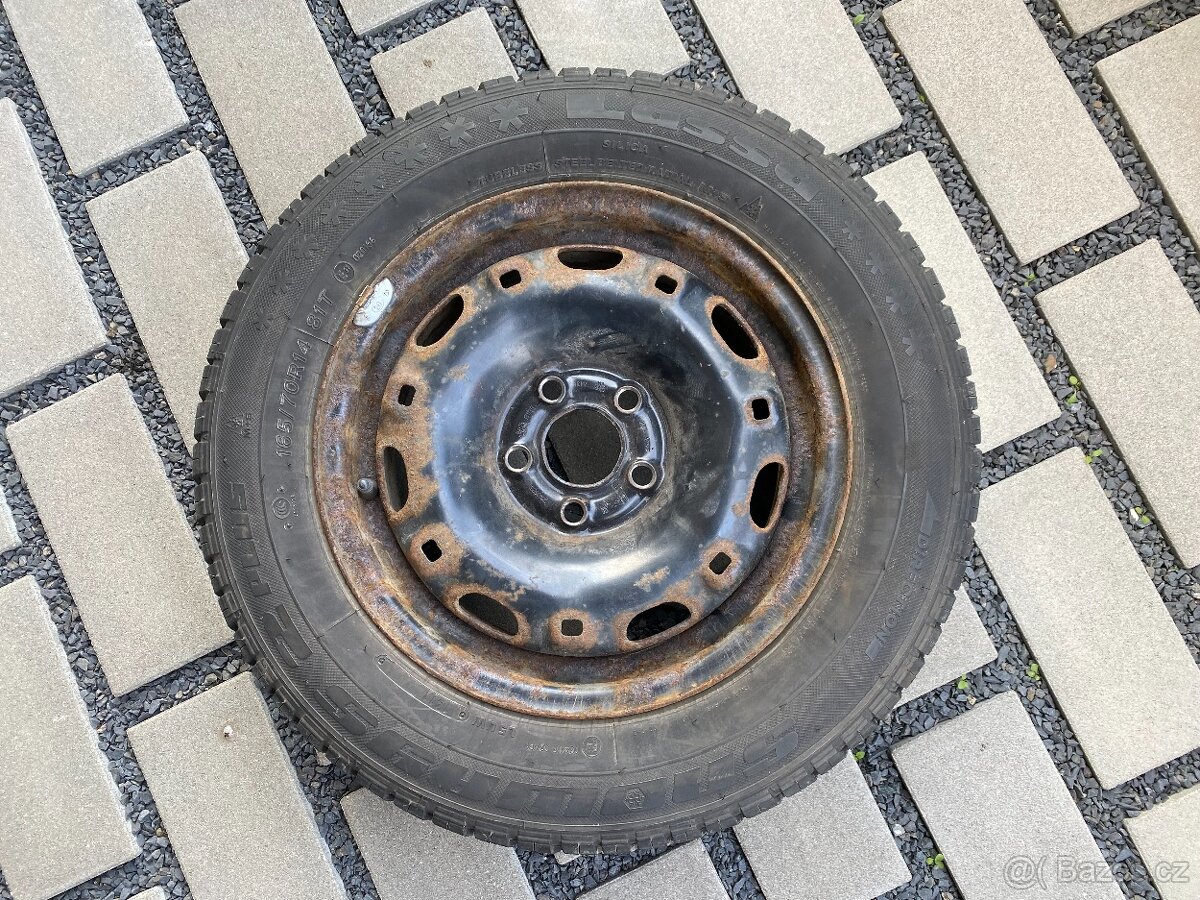 org. zimní kola Škoda Fabia R14, pneumatiky 165/70 R14 - 4