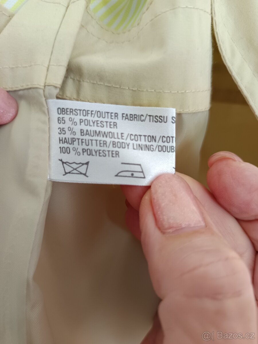 Balonový plášť světle žlutý dámský - 4