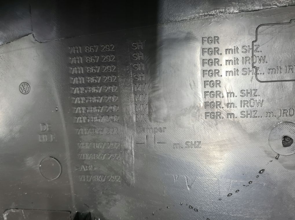 VW T6 Multivan Sloupek Pravý pěkný stav 7H5867292 - 4