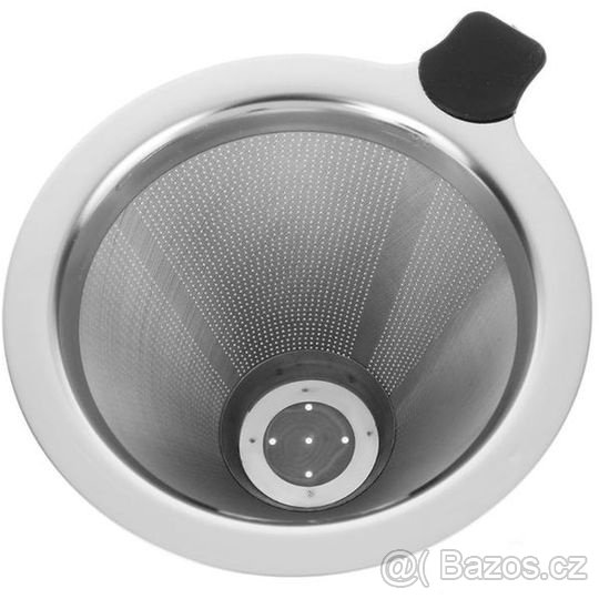 Dripper (bambus) s nerez. filtrem (nový) - 4