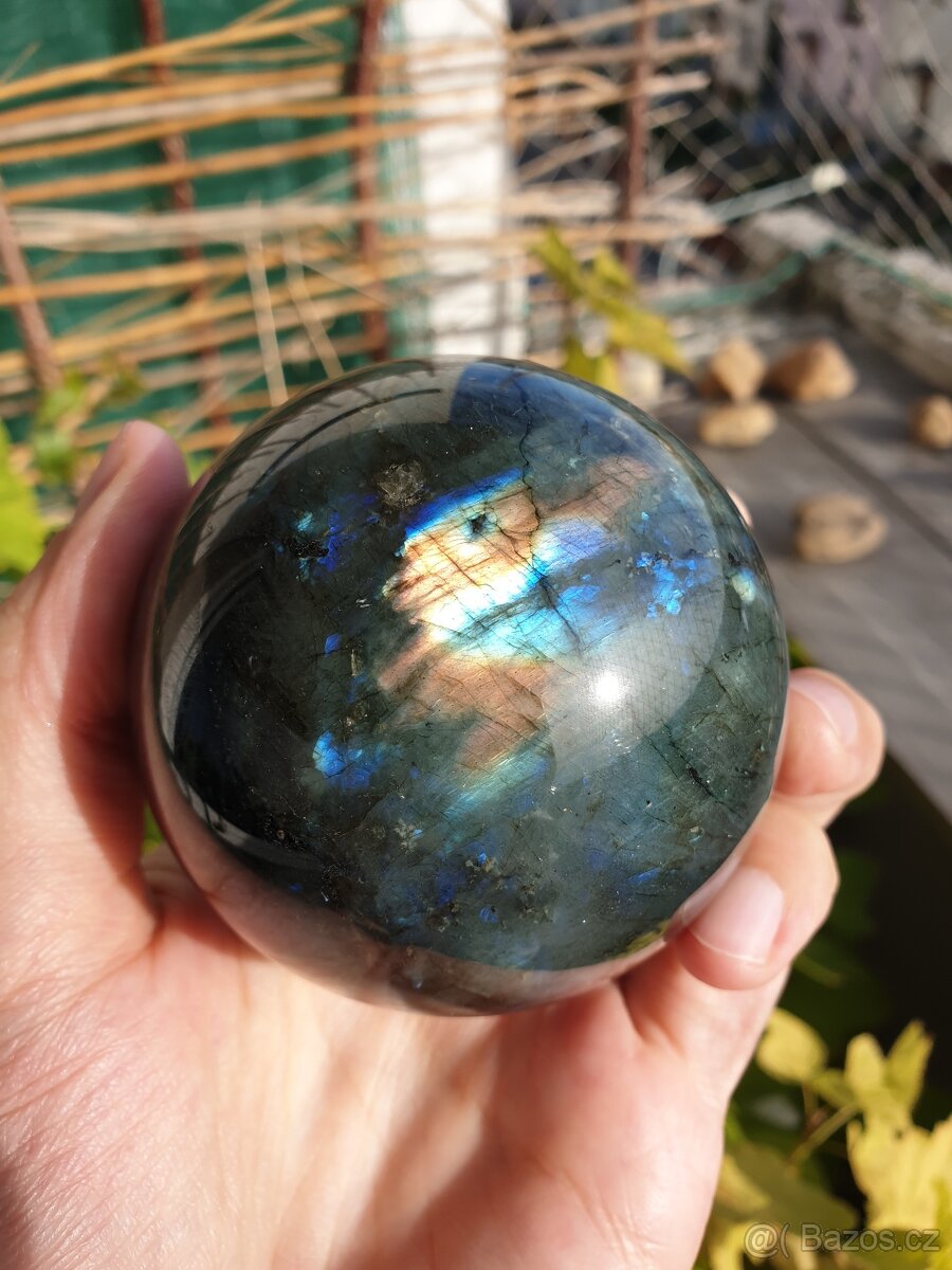 Labradorit - přes 0,5 Kg (koule TOP) - 4