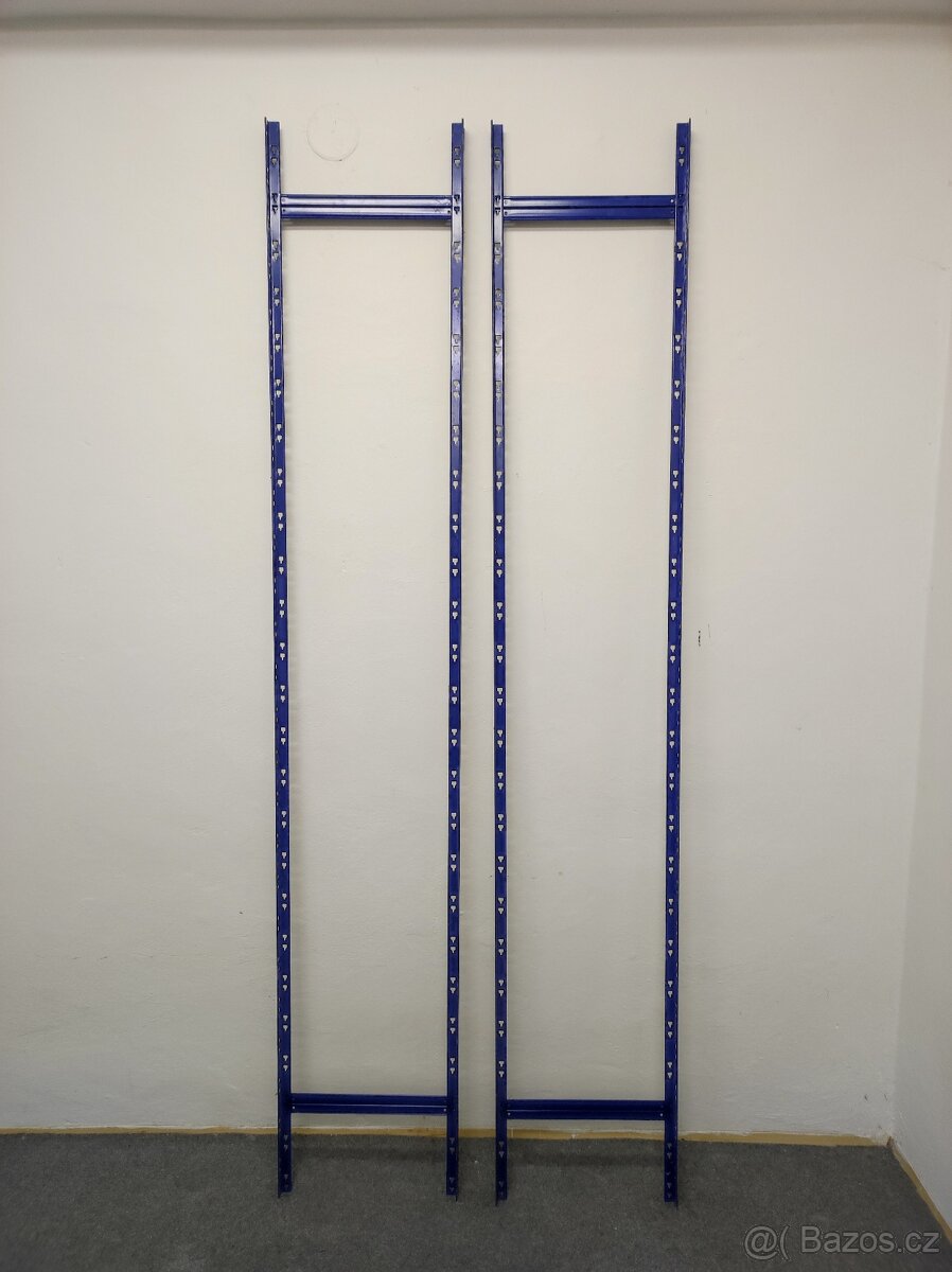 4-Policový regál 120x60 - výška 250 cm - 220 kg/polici - 4