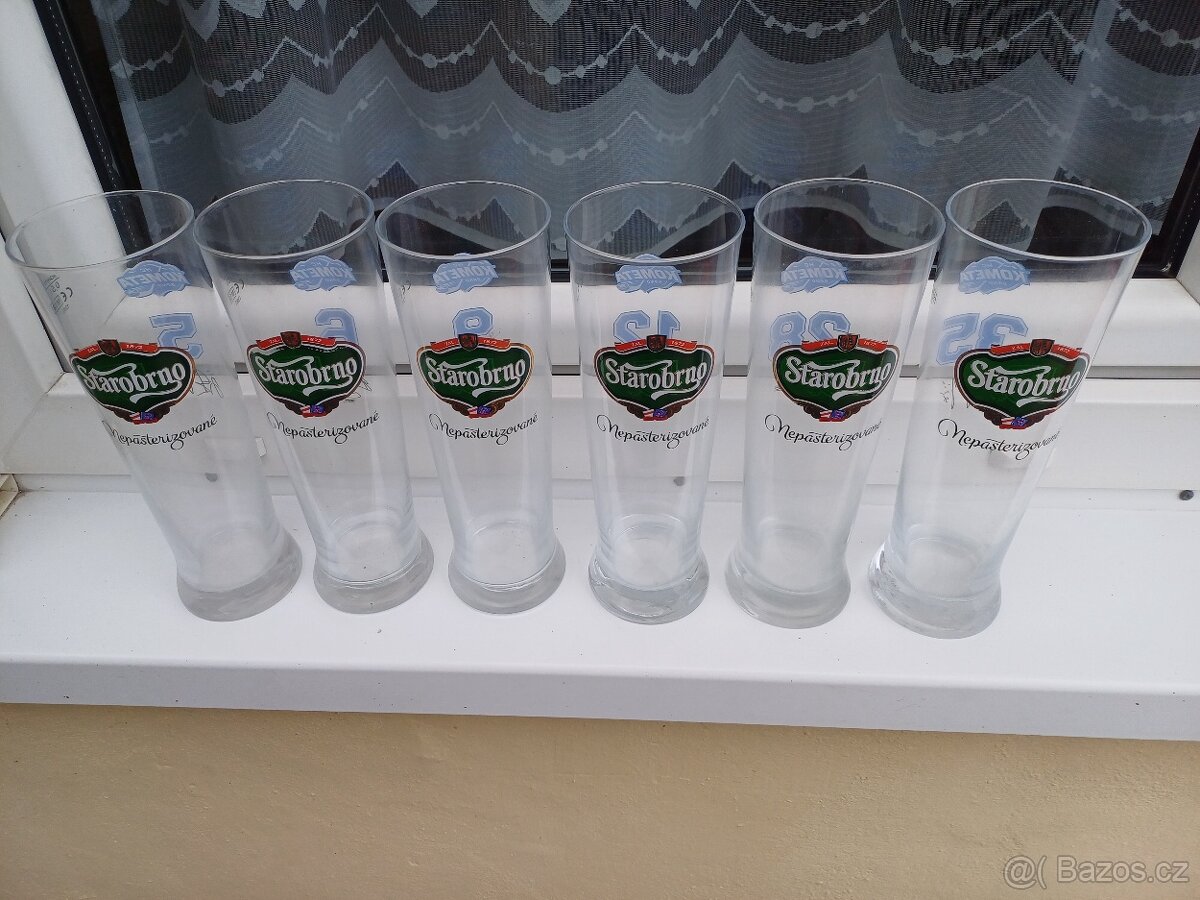 Pivní sklenice Starobrno - Kometa Brno - 4