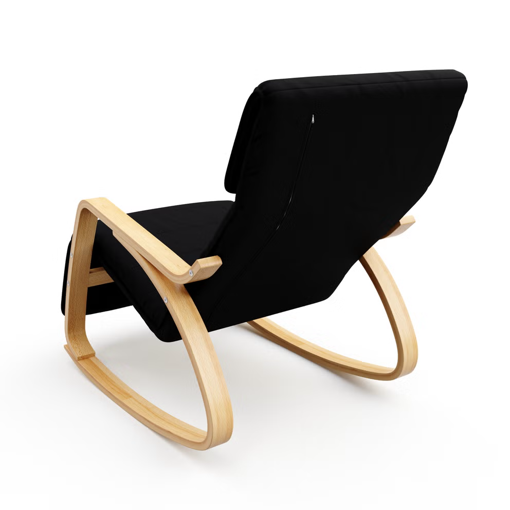 Houpací křeslo ELLAN, černé - 4