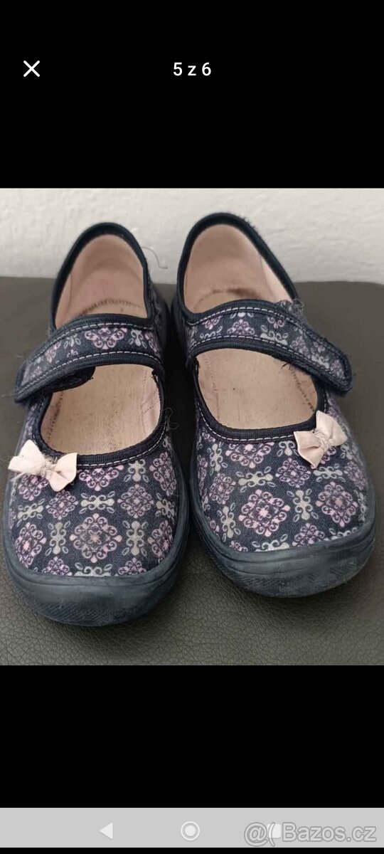 Dívčí balerínkové papuče 32 - 4