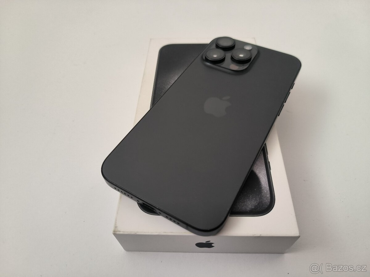 apple iphone 15 PRO MAX 512gb Black Titanium / Batéria 93% - 4