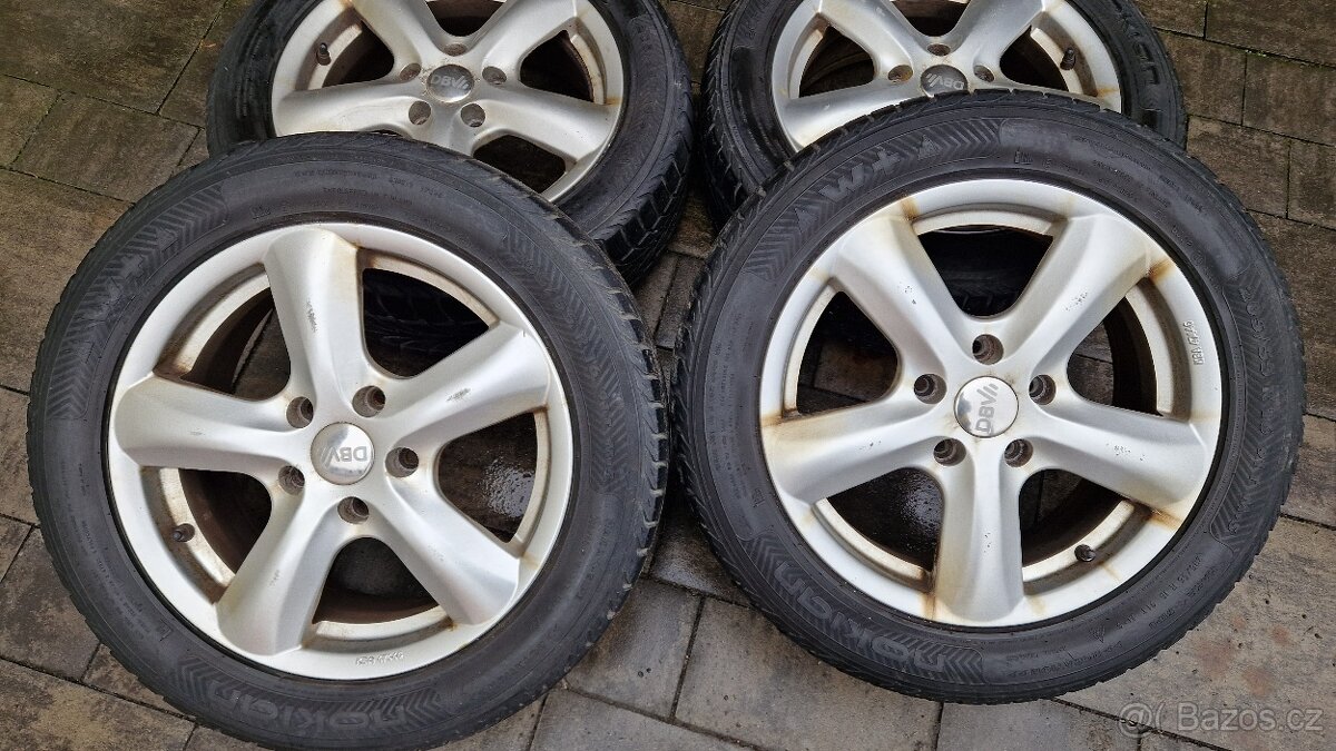 Alu kola DBV 5x112 R16 Zimní sada Škoda Seat VW Audi - 4