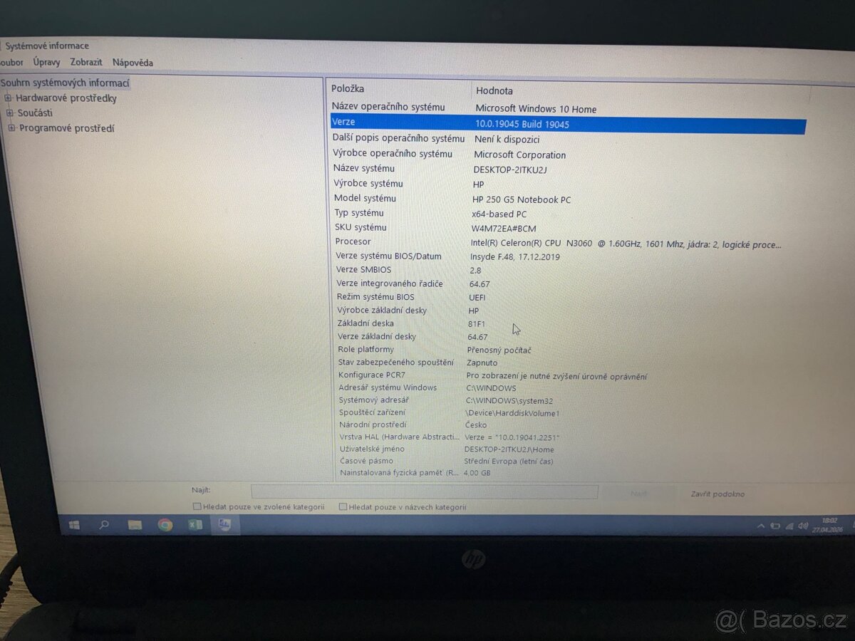 Notebook HP 250 G5 - 4