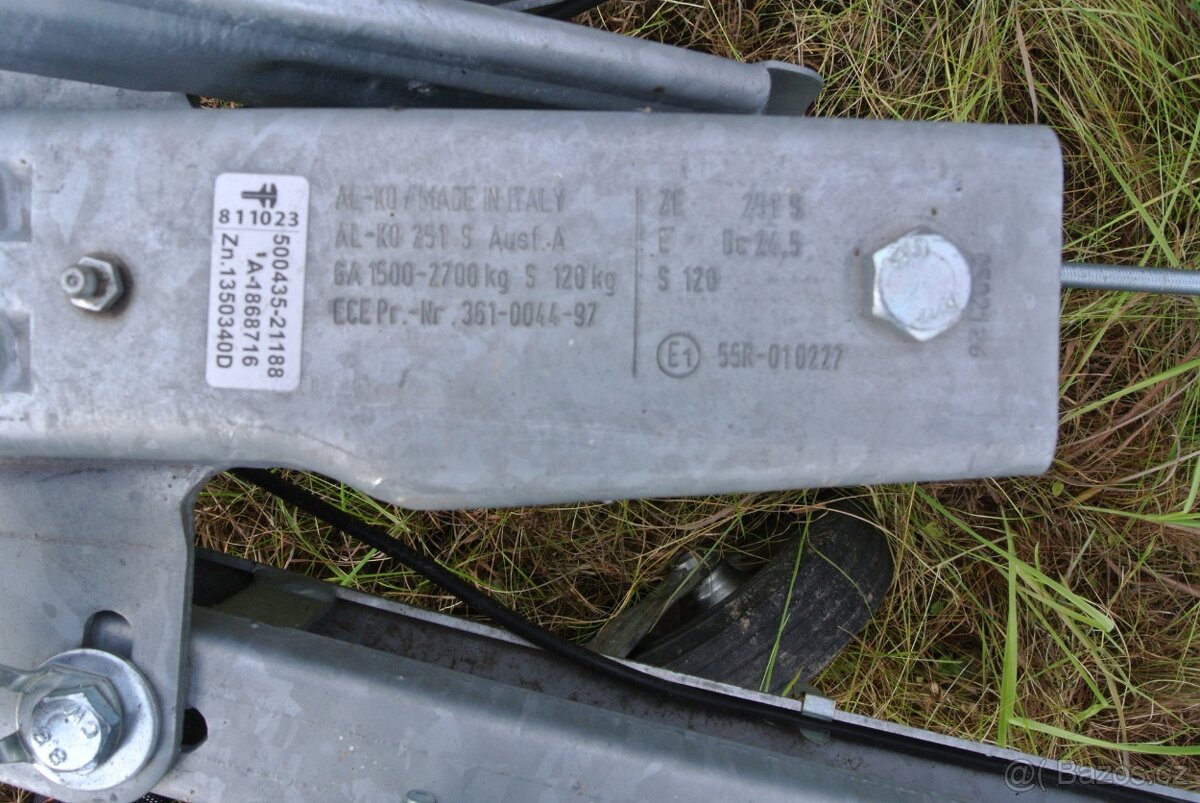 nakladní přívěs, 3stranný sklapěč, 2700kg, 300x180x40cm - 4