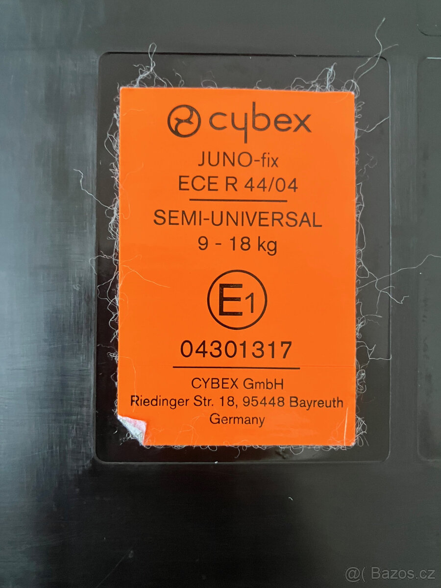 Autosedačka Cybex Juno, 9-18kg, isofix, pultík - 4