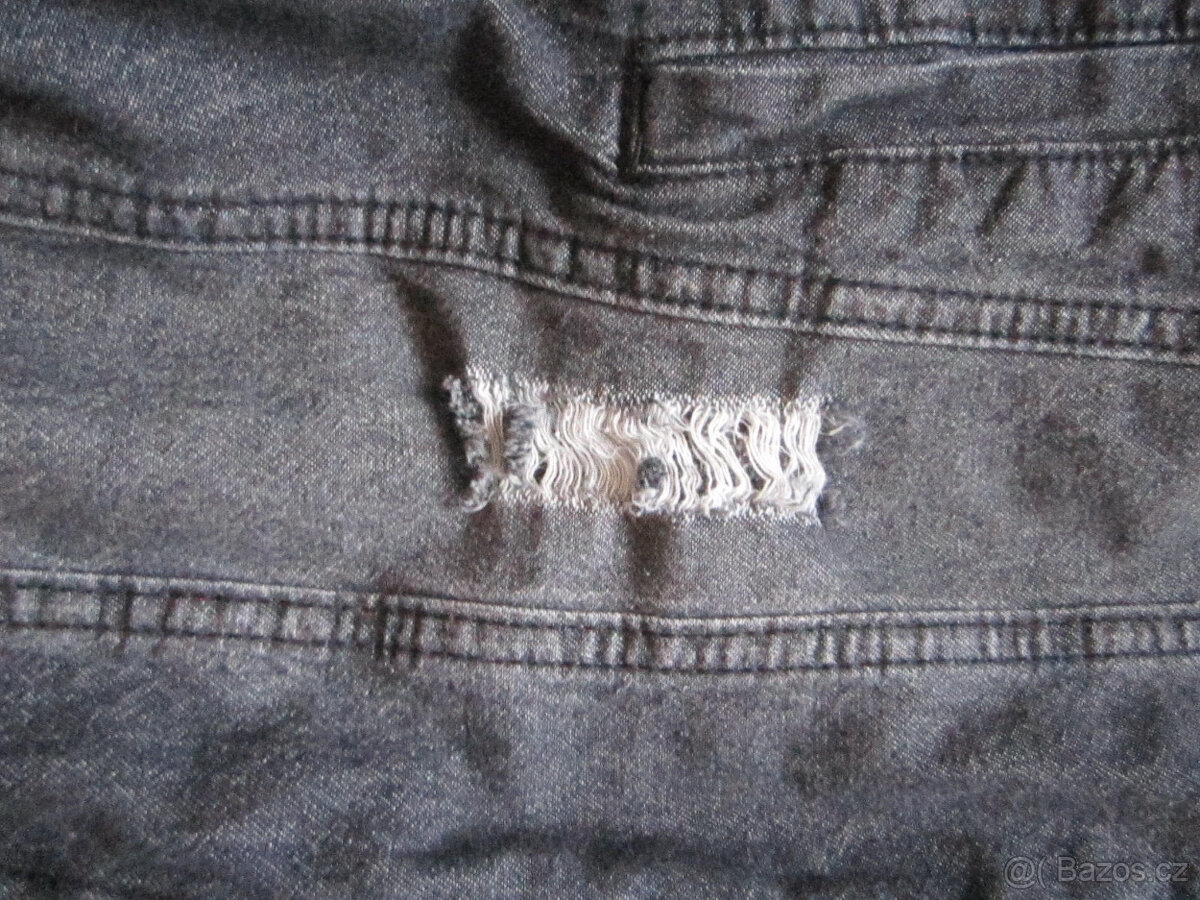 Zimní džínová bunda s kožíškem uvnitř, vel. M/38, jako nová - 4