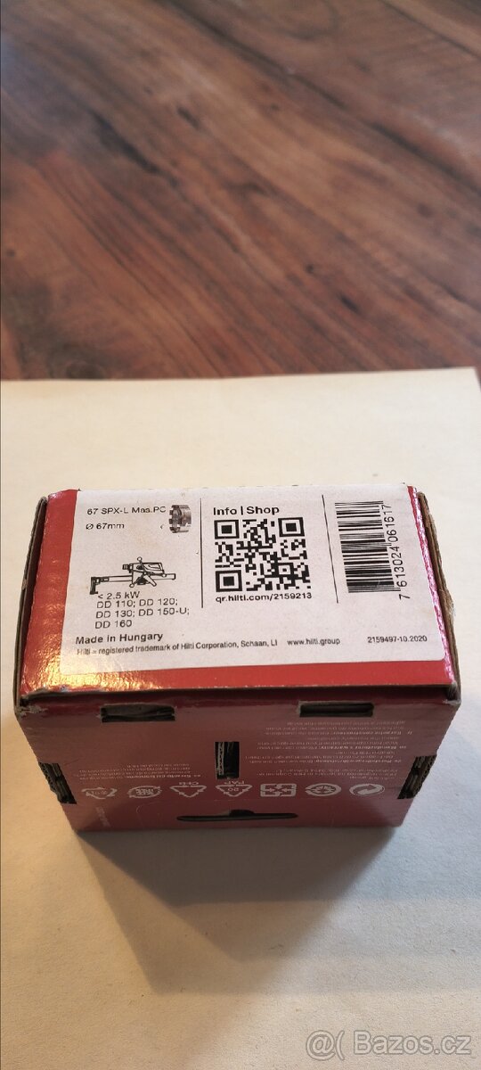 Nová korunka Hilti pro jádrové vrtání o průměru 67mm - 4