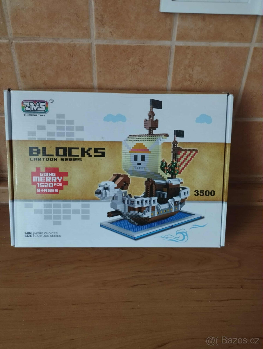 NOVÁ stavebnice pirátská loď 1520 dílků delka 18cm - 4