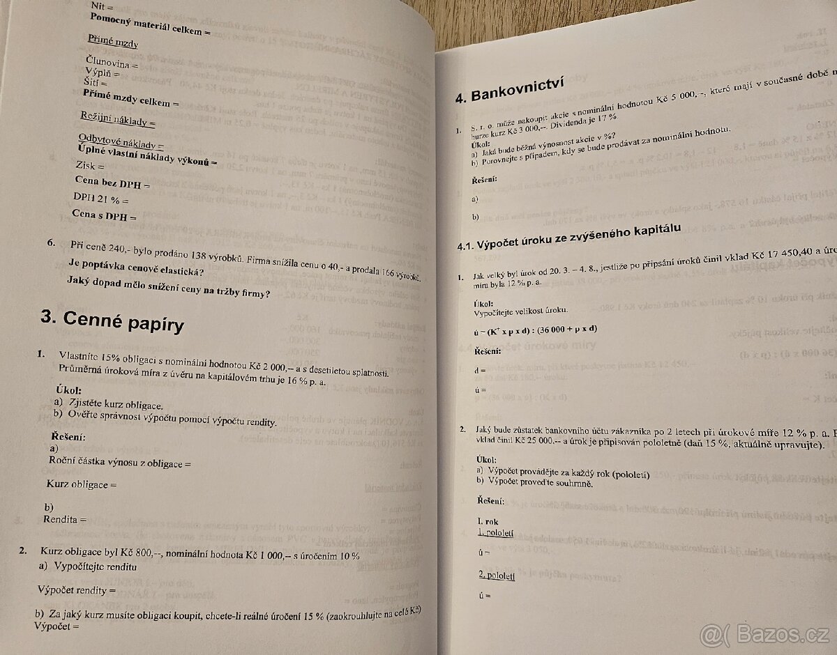 Sbírka příkladů z ekonomiky (Zadání a řešení) - 4