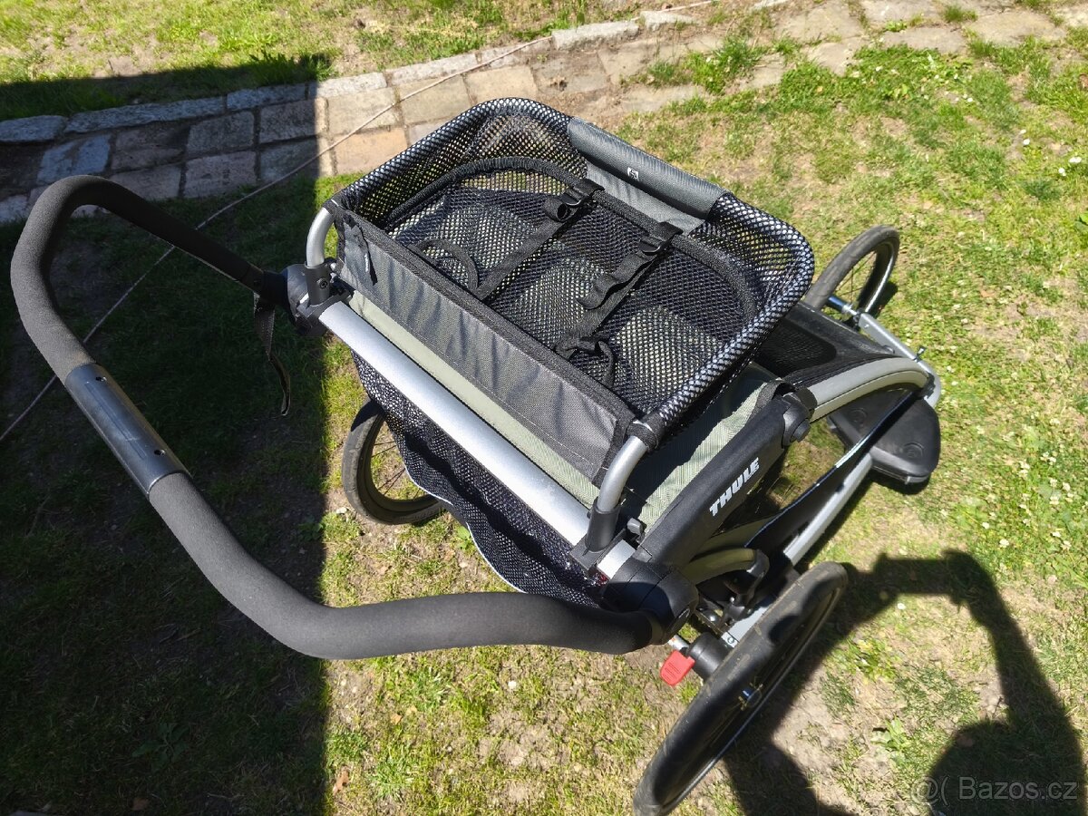 Prodám dětský vozík Thule Chariot Lite 2 Agave - 4