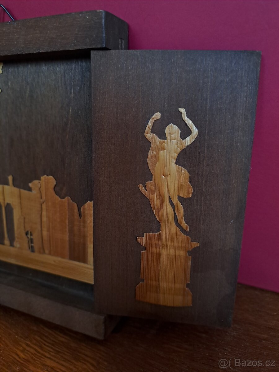 Dřevěný otevírací nástěnný obraz paláce Wilanów, Polsko - 4