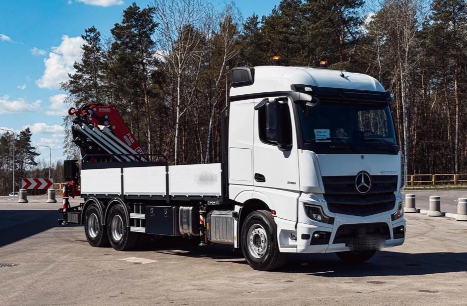 Mercedes-Benz ACTROS 3351 - 6x4 – NOVÉ - Valník + HR-FASSI - 4