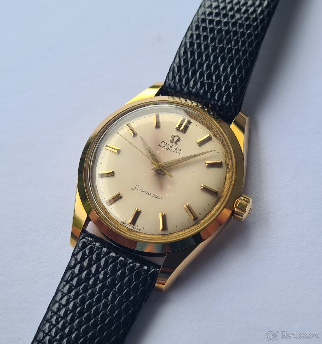 Zlaté náramkové hodinky Omega Seamaster Automatic 18K - 4
