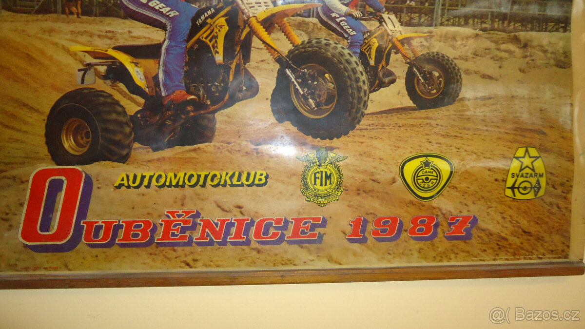 Plakát Autmotoklub Ouběnice 1987 - závod tříkolek - 4