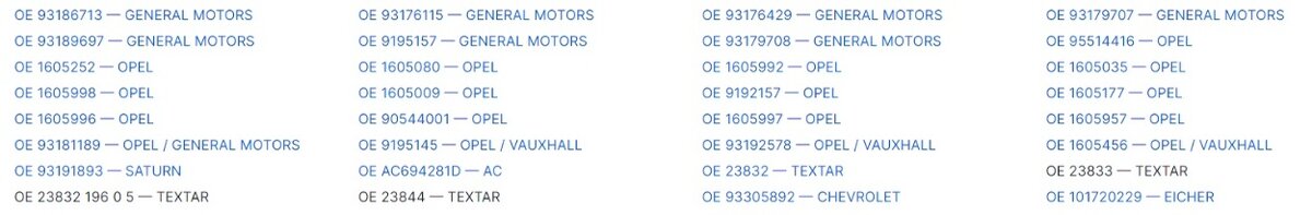 brzdové destičky OPEL - 4