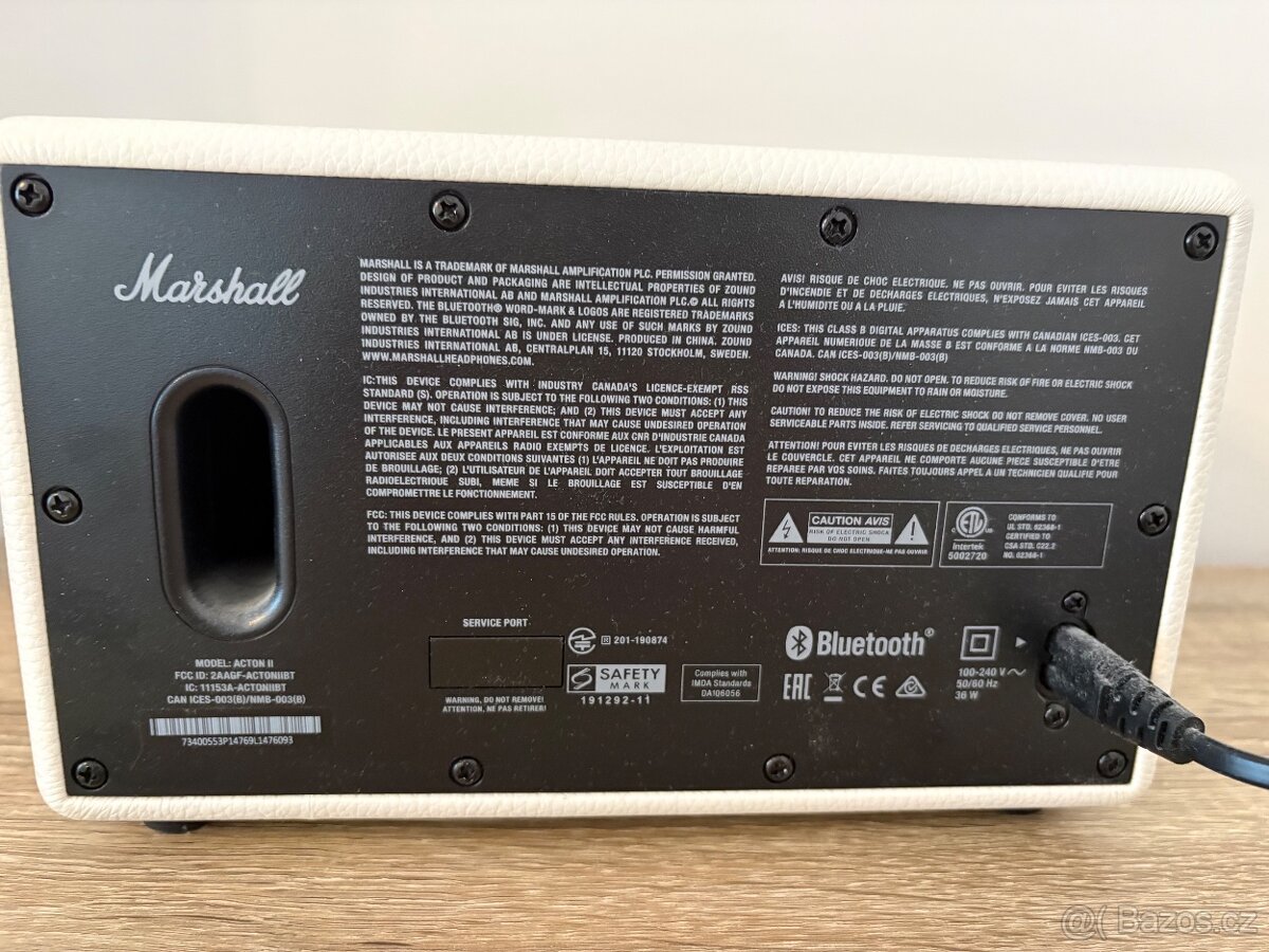 Reproduktor Marshall II krémový - 4