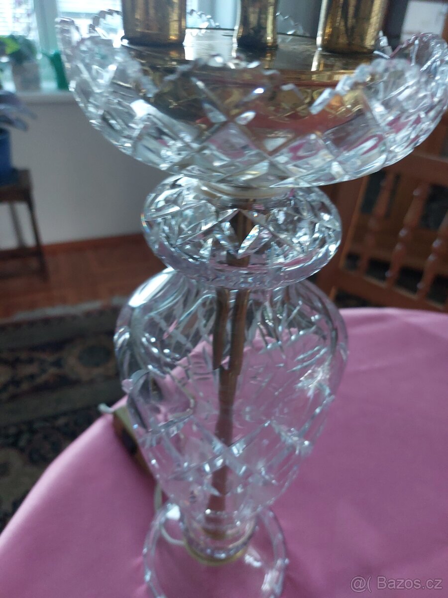 Křišťálová dvouramenna lampa - 4