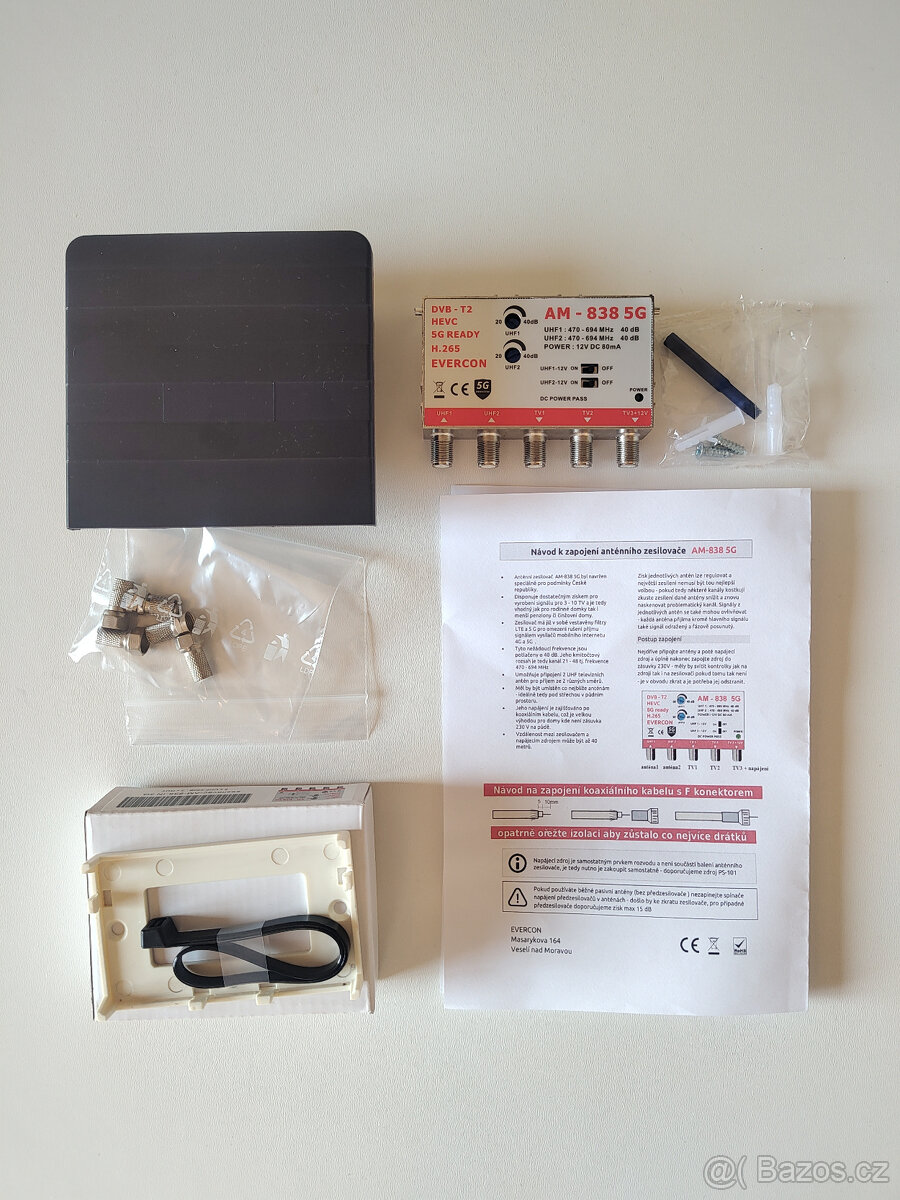 Anténní zesilovač AM-838 5G + krabička - 4