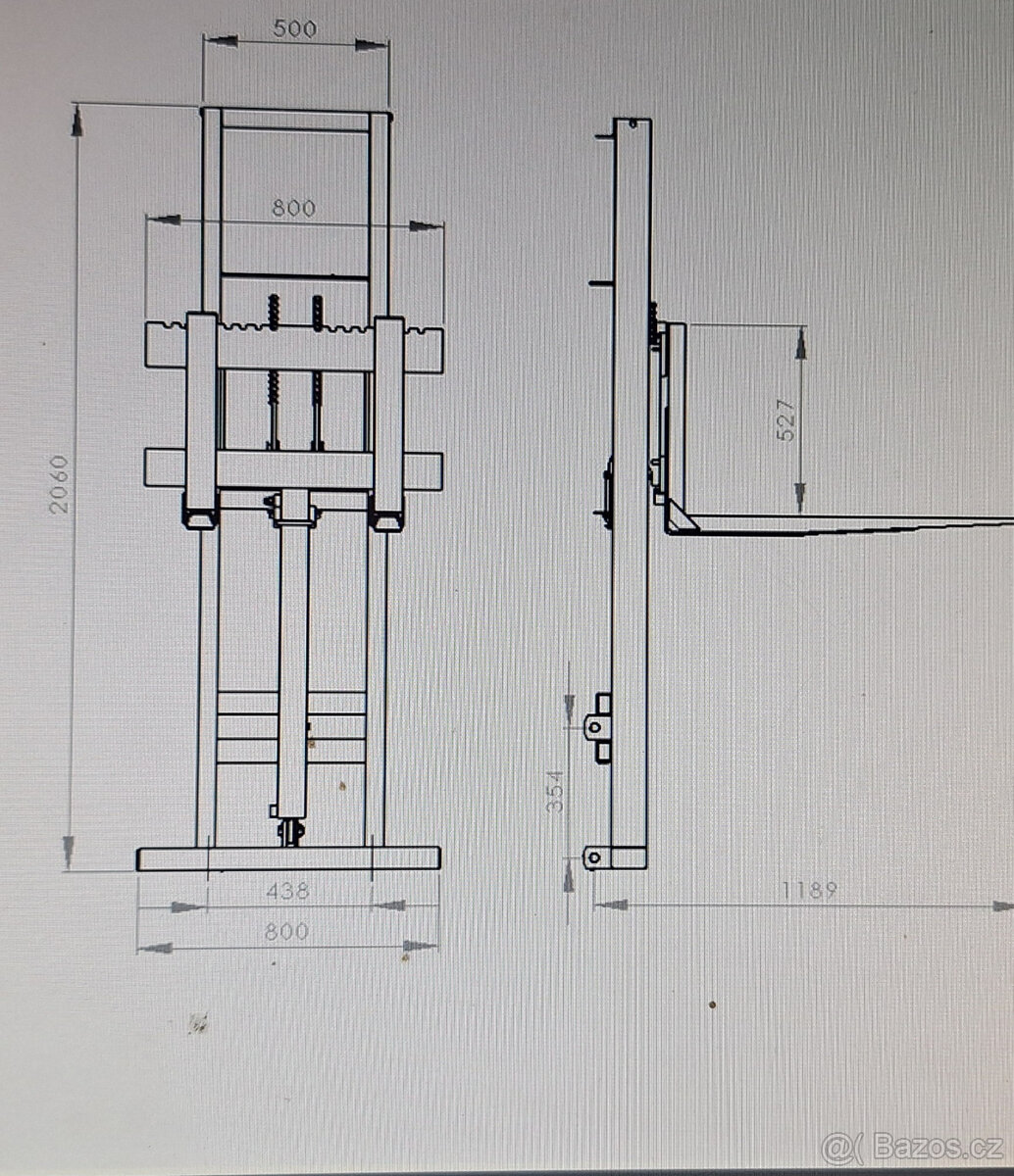 paletizační vidle Šálek - 4