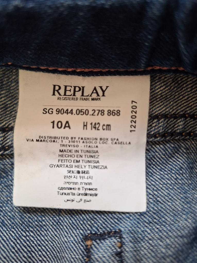 Tmavě modré džíny Replay vel. 142 cm - 4